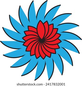 Design icons vector illustration of a flower