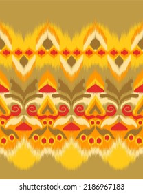 Design ikat pattern abstract geometric ikat ethnic, folk pattern Aztec style, Gyp sy, Mexican, Indian, Scandinavian, design ikat for background, wallpaper, carpet, wrapping, fabric, textile fashion. 