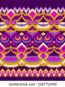 Design ikat pattern abstract geometric ikat ethnic, folk pattern Aztec style, Gyp sy, Mexican, Indian, Scandinavian, design ikat for background, wallpaper, carpet, wrapping, fabric, textile fashion. 