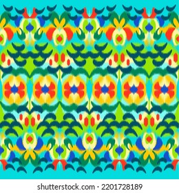 Design ikat pattern abstract geometric ikat ethnic, folk pattern Aztec style, Gyp sy, Mexican, Indian, Scandinavian, design ikat for background, wallpaper, carpet, wrapping, fabric, textile fashion. 
