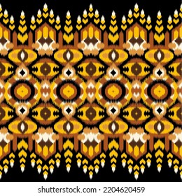 Design ikat pattern abstract geometric ikat ethnic, folk pattern Aztec style, Gyp sy, Mexican, Indian, Scandinavian, design ikat for background, wallpaper, carpet, wrapping, fabric, textile fashion. 