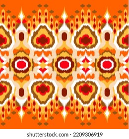 Design ikat pattern abstract geometric ikat ethnic, folk pattern Aztec style, Gyp sy, Mexican, Indian, Scandinavian, design ikat for background, wallpaper, carpet, wrapping, fabric, textile fashion. 