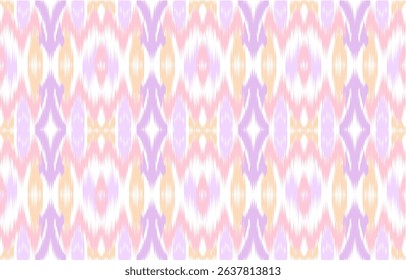 Design ikat pattern abstract geometric ikat ethnic, folk pattern Aztec style, Gyp sy, Mexican, Indian, Scandinavian, design ikat for background, wallpaper, carpet, wrapping, fabric, textile fashion. 