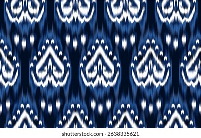 Design ikat pattern abstract geometric ikat ethnic, folk pattern Aztec style, Gyp sy, Mexican, Indian, Scandinavian, design ikat for background, wallpaper, carpet, wrapping, fabric, textile fashion. 