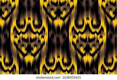 Design ikat pattern abstract geometric ikat ethnic, folk pattern Aztec style, Gyp sy, Mexican, Indian, Scandinavian, design ikat for background, wallpaper, carpet, wrapping, fabric, textile fashion. 