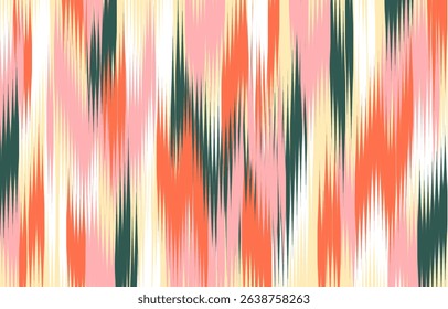 Design ikat pattern abstract geometric ikat ethnic, folk pattern Aztec style, Gyp sy, Mexican, Indian, Scandinavian, design ikat for background, wallpaper, carpet, wrapping, fabric, textile fashion. 