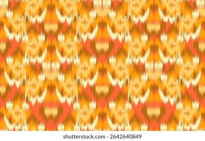 Design ikat pattern abstract geometric ikat ethnic, folk pattern Aztec style, Gyp sy, Mexican, Indian, Scandinavian, design ikat for background, wallpaper, carpet, wrapping, fabric, textile fashion. 