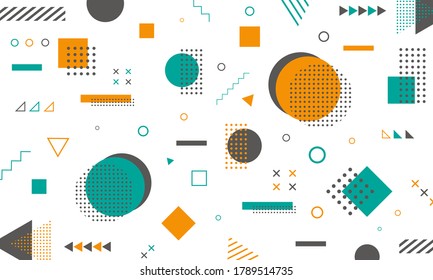 design illustration about abstract geometric background that is fresh and colorful