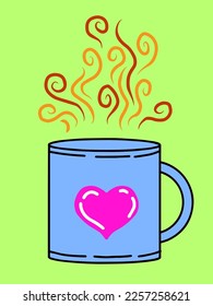 design illustration coffee or tea handrawn
