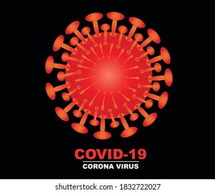 a design illustration of corona virus
