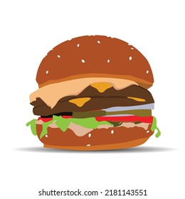 design illustration food burgers vector