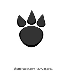 design illustration of a footprint with black and white concept