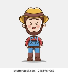 Design an illustration of a gardener as a nature guardian with pastel colors.
