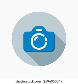 Design Illustration graphic of camera icon with flat style. Suitable for UI, mobile design, web design, etc.