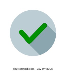 Gráfico do Design Illustration do ícone de marca de seleção com estilo simples. Adequado para IU, design móvel, web design, etc.