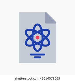 Design Illustration graphic of Chemical Report icon with flat style. Suitable for UI, mobile design, web design, etc.