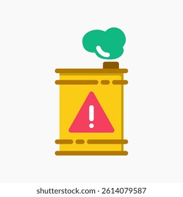 Design Illustration graphic of Chemical Waste icon with flat style. Suitable for UI, mobile design, web design, etc.