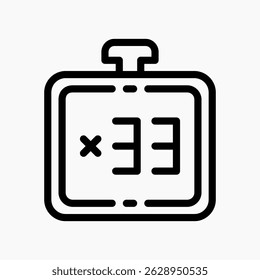 Design Illustration graphic of digital dhikr icon with line style. Suitable for UI, mobile design, web design, etc.