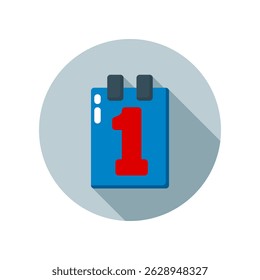 Design Illustration graphic of the first of the month icon with flat style. Suitable for UI, mobile design, web design, etc.