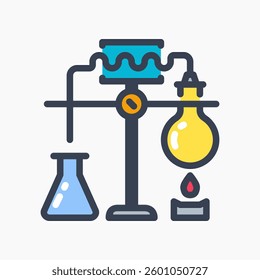 Design Illustration graphic of Gas Cylinder icon with colored line style. Suitable for UI, mobile design, web design, etc.