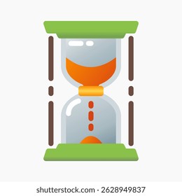 Design Illustration graphic of Hourglass icon with gradient style. Suitable for UI, mobile design, web design, etc.
