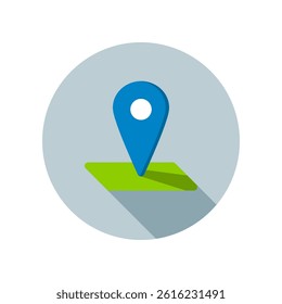 Design Illustration graphic of location icon with flat style. Suitable for UI, mobile design, web design, etc.