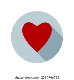 Design Illustration graphic of love mark icon with flat style. Suitable for UI, mobile design, web design, etc.