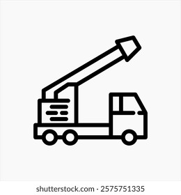 Design Illustration graphic of military vehicle icon with line style. Suitable for UI, mobile design, web design, etc.