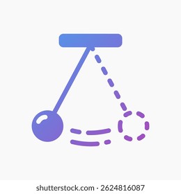 Design Illustration graphic of Pendulum icon with gradient style. Suitable for UI, mobile design, web design, etc.