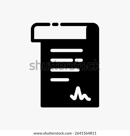 Design Illustration graphic of Treaty Document icon with glyph style. Suitable for historical presentation, UI, mobile design, web design, etc.