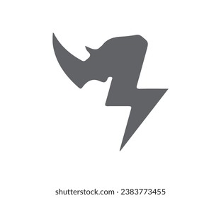 Design illustration icon thunder rhino