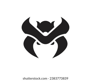 Design illustration icon vector logo samurai head