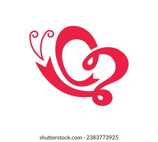 Icono de ilustración de diseño símbolo de la mariposa del logotipo del vector