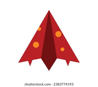 Design illustration icon vector logo paper plane pizza