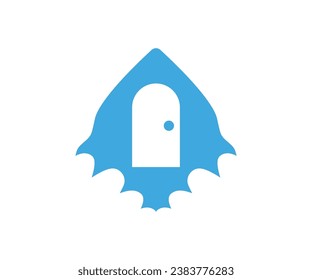 Design illustration icon vector logo fish door