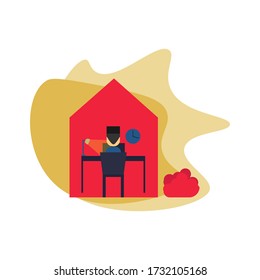 design illustration learning templates, work at home