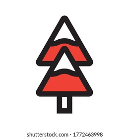 Design illustration of mountain icon
