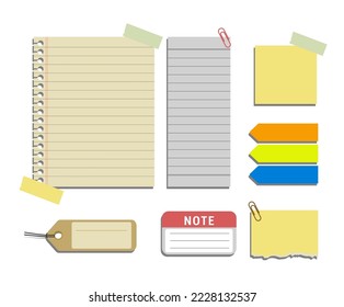 design illustration of note label