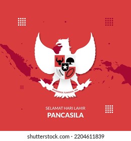 design and illustration of pancasila day, Pancasila birthday svg