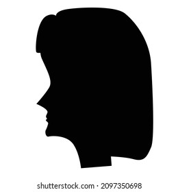 design illustration of people face with silhouette concept