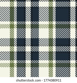 Design-Illustration des Plaid-Musters . Textilien für Hemden, Kleidung, Kleider und andere textile Formen
