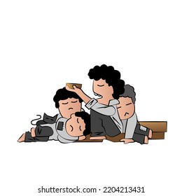 design illustration of poverty concept
