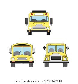 Design illustration of school bus shape