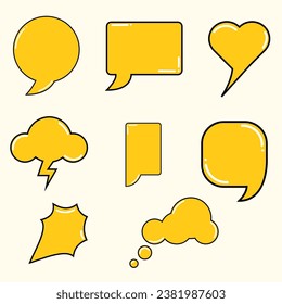 Chat-Doodles für Illustrationen
