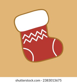 design illustration of several shapes of bread on a Christmas theme suitable for celebrations, holidays, stickers, templates, gifts at Christmas 