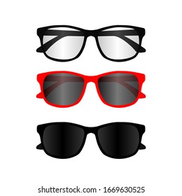 design illustration of the shape of the glasses