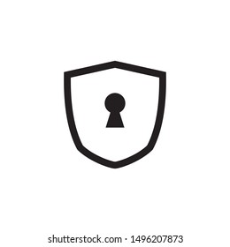 Design illustration of shield icon vector 