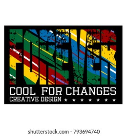 Design illustration typography vector art