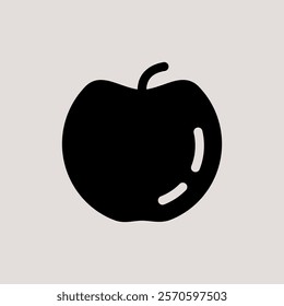 Design Illustration vector graphic of apple icon with line style. Suitable for UI, mobile design, web design, etc