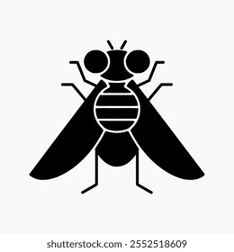 Design Illustration vector graphic of fly solid icon. Suitable for anything related to animals